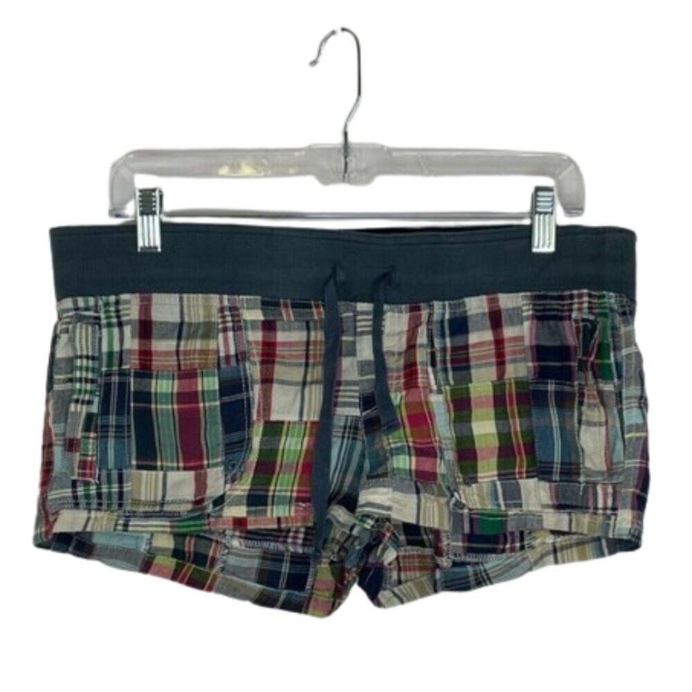 F.L. Jeans Y2K Patchwork Mini Short Shorts 90's Vintage Women's size Large